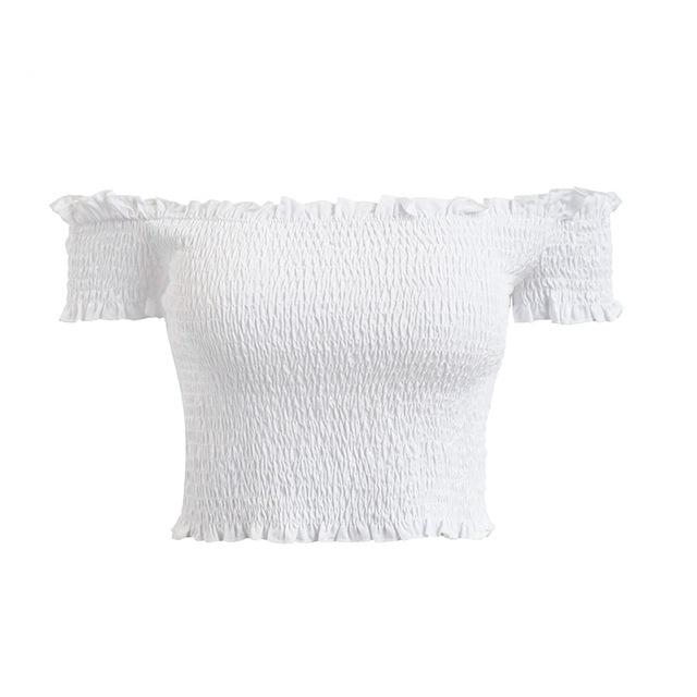 Smock Strapless Crop top
