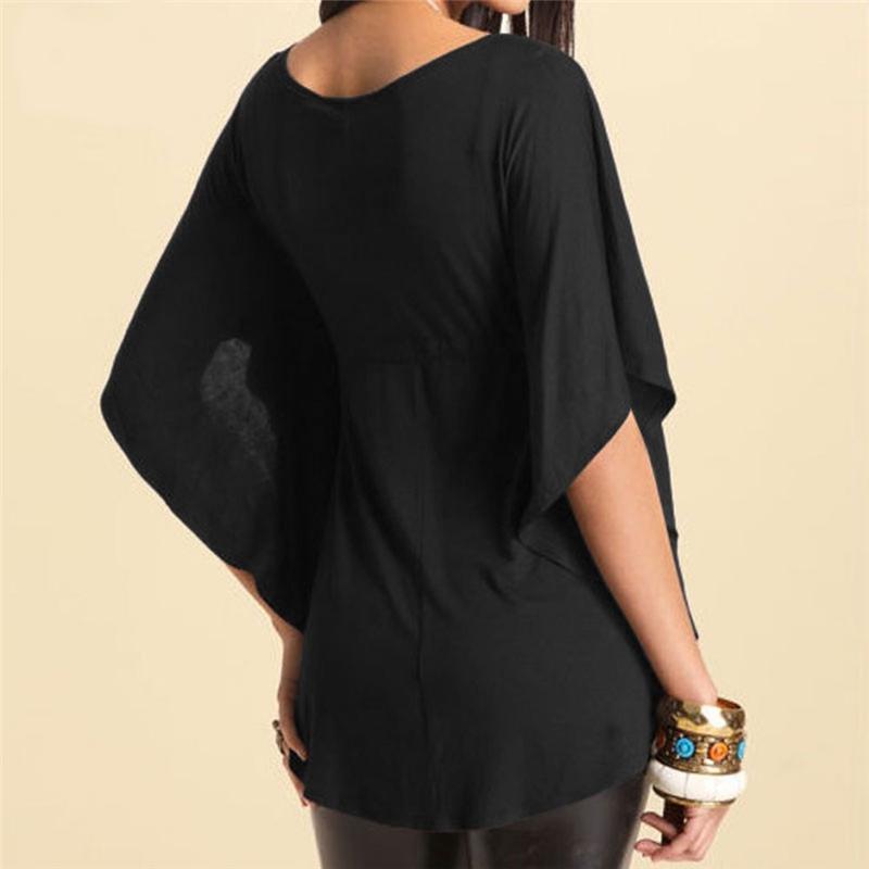 Plus Size Loose Flare Sleeve Top