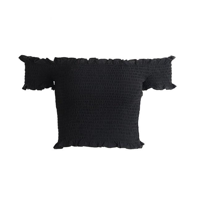 Smock Strapless Crop top
