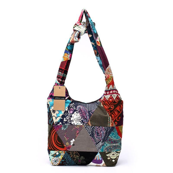 Hippie Patchwork Hobo Sling Bag