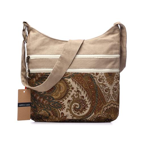 Bohemian Hobo Bag Aztec Folk Tribal Woven Design