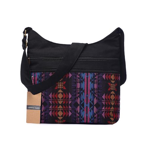 Bohemian Hobo Bag Aztec Folk Tribal Woven Design