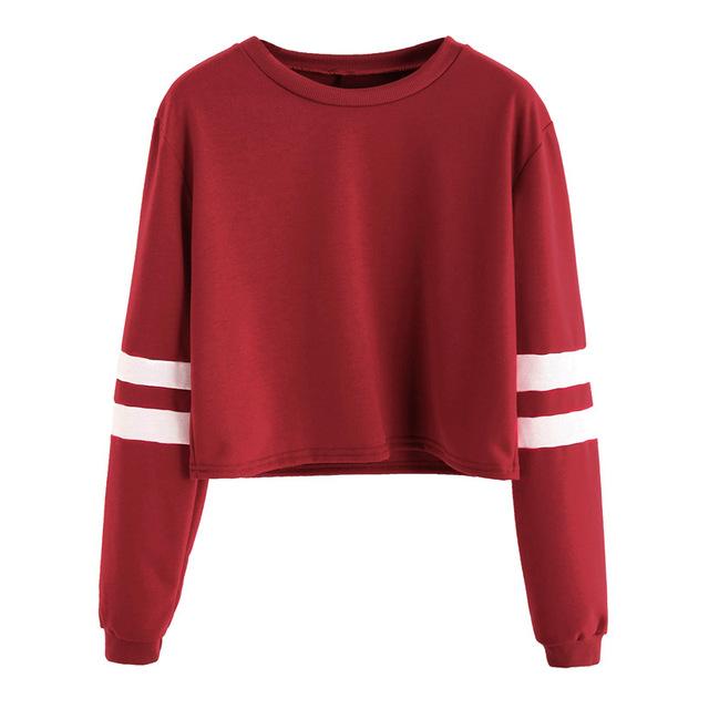 Crop Top Varsity Sweater