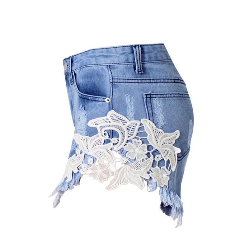 Vintage ripped denim short