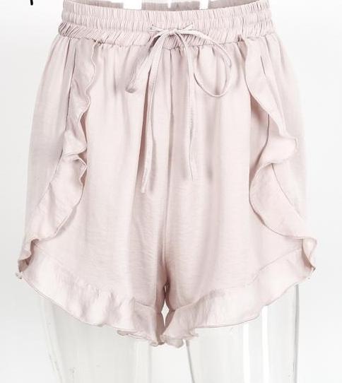 Loose Ruffled High Waist Shorts