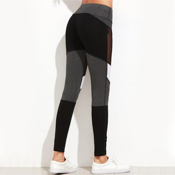 Mesh Insert Fitness Leggings