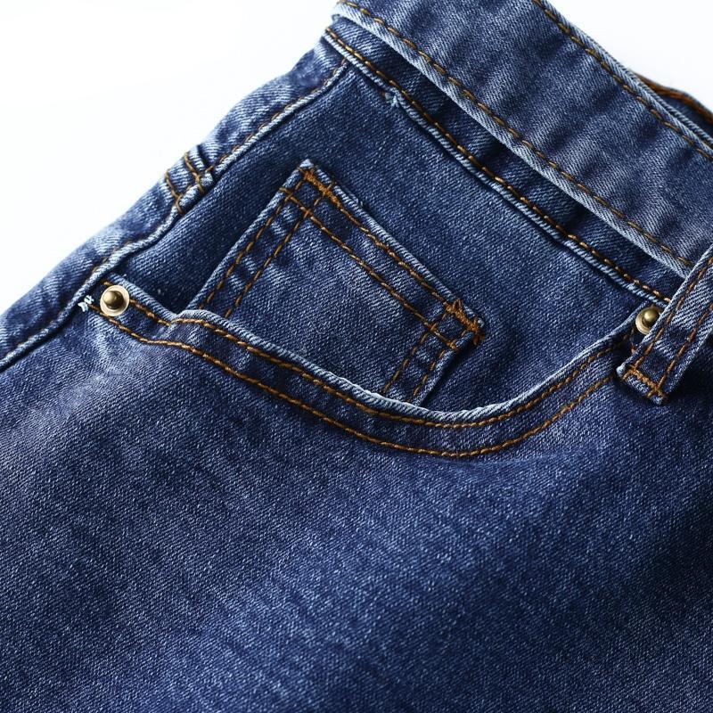 Elastic bow fringe blue high waist denim shorts