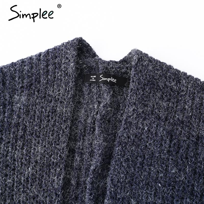 Soft loose knitted long cardigan sweater