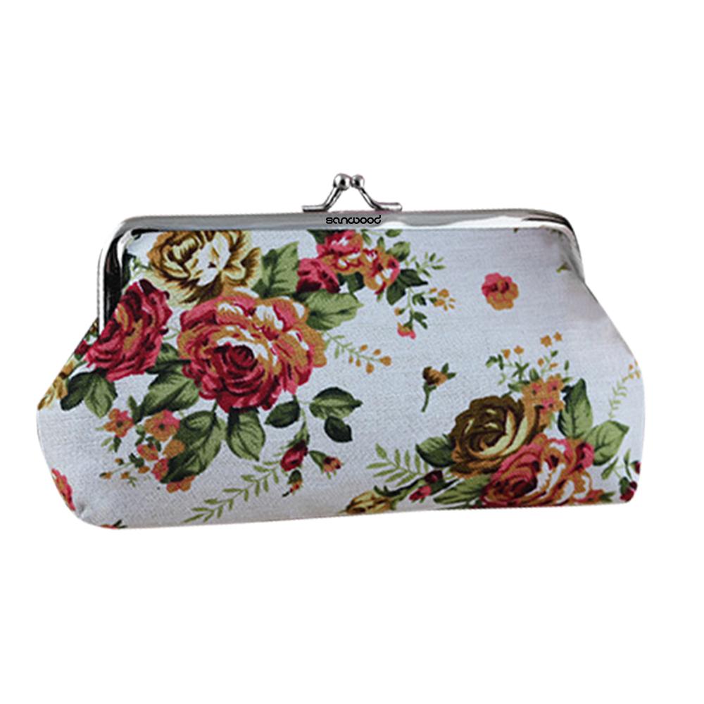 Floral Hasp Pouch