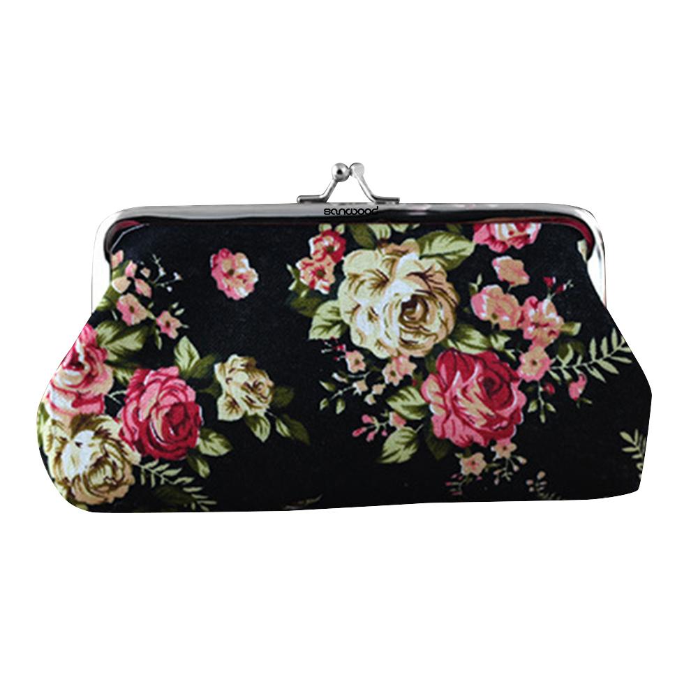 Floral Hasp Pouch