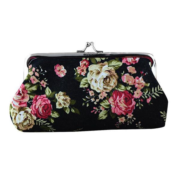 Floral Hasp Pouch