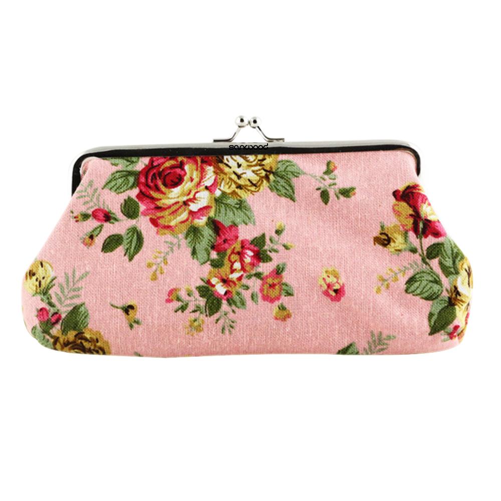 Floral Hasp Pouch