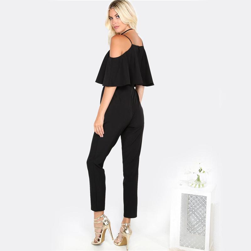 Ruffle Layered Slip Jumpsuit