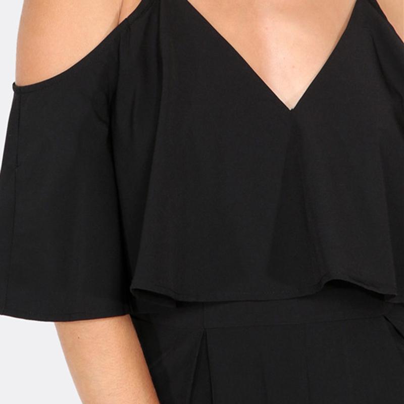 Ruffle Layered Slip Jumpsuit