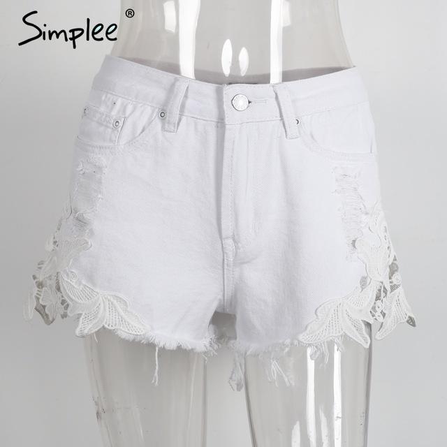 Vintage ripped denim short