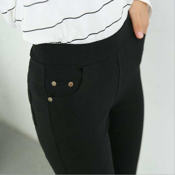 Slimming Black Jean Leggings