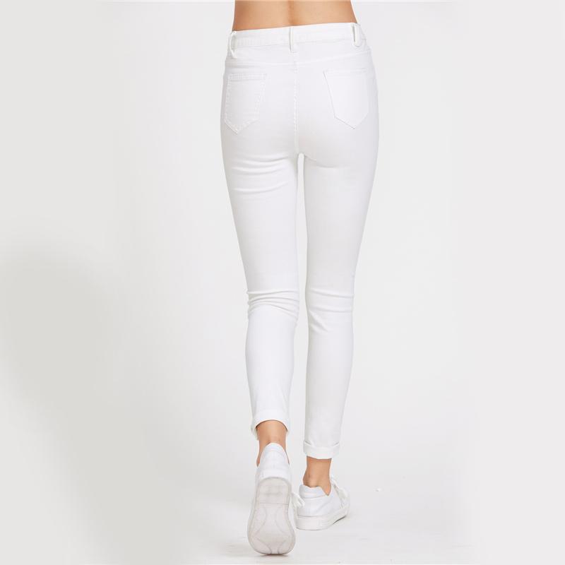 White Ripped Skinny Jeans