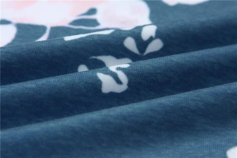 Floral Printed Long Sleeve Casual Hoodie Sweatshirt