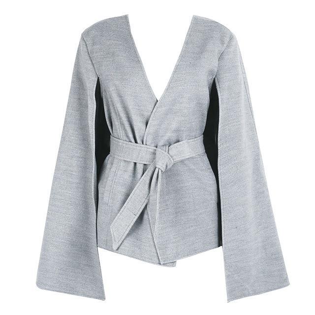 Casual Split Streetwear Cloak Overcoat