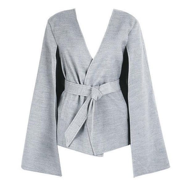 Casual Split Streetwear Cloak Overcoat