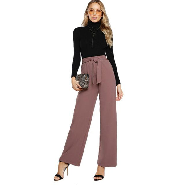 Self Tie Palazzo Pants