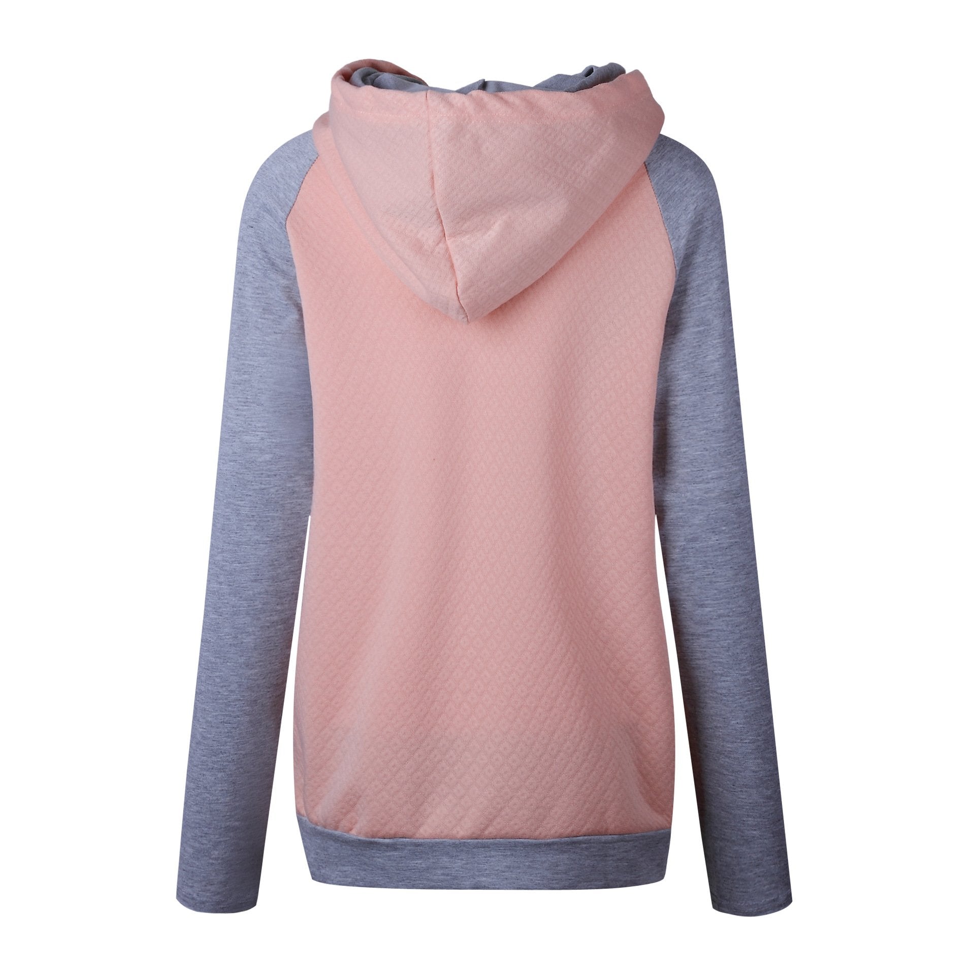 Patchwork Double Hooded Hoodie