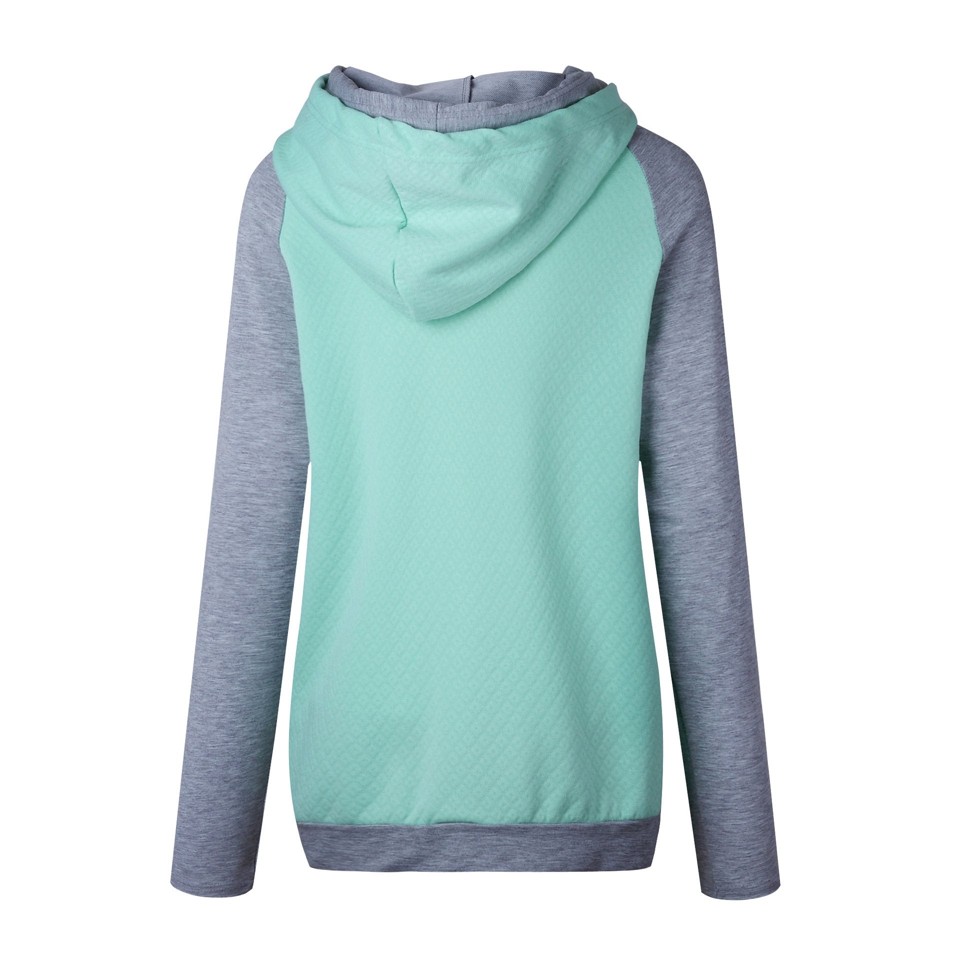 Patchwork Double Hooded Hoodie