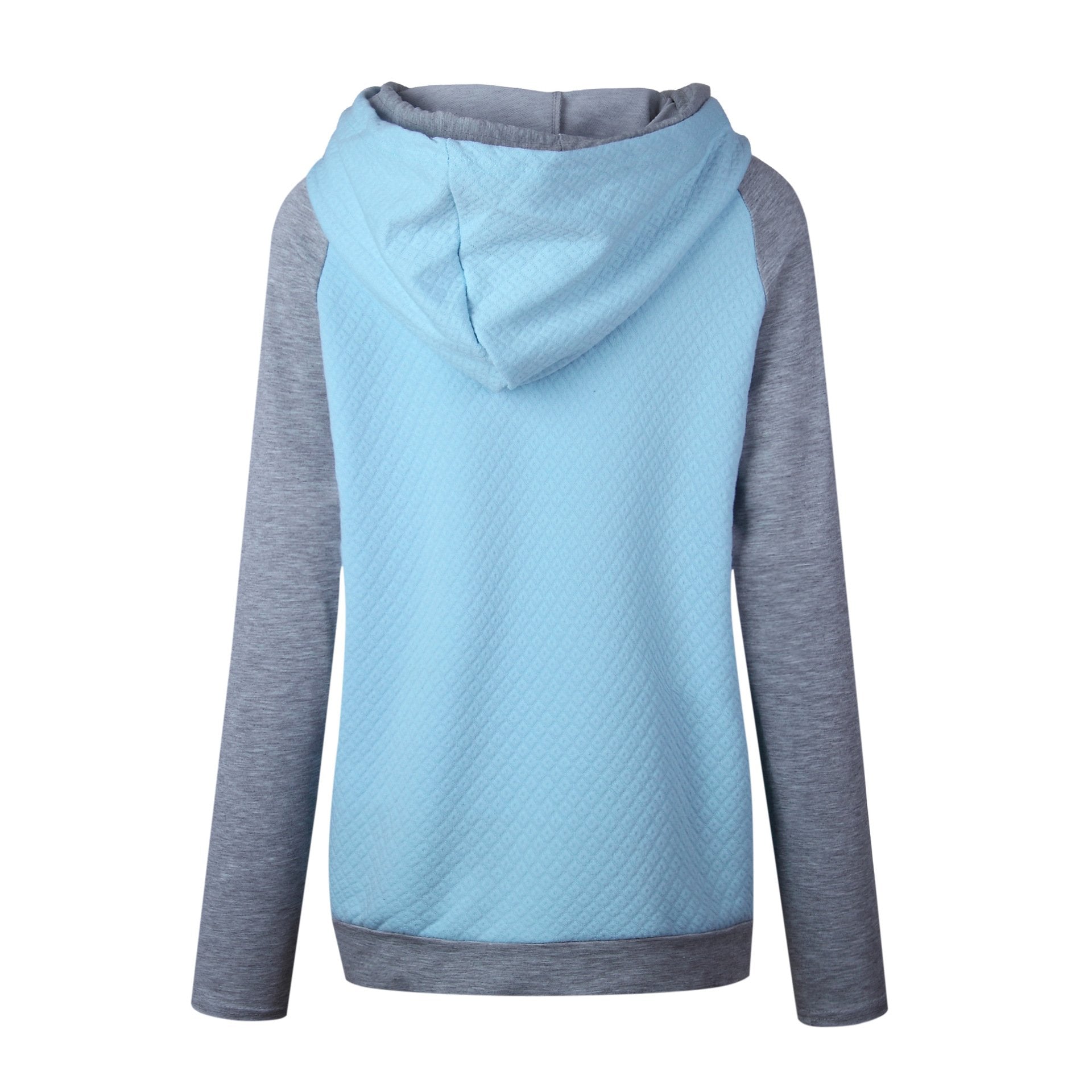 Patchwork Double Hooded Hoodie