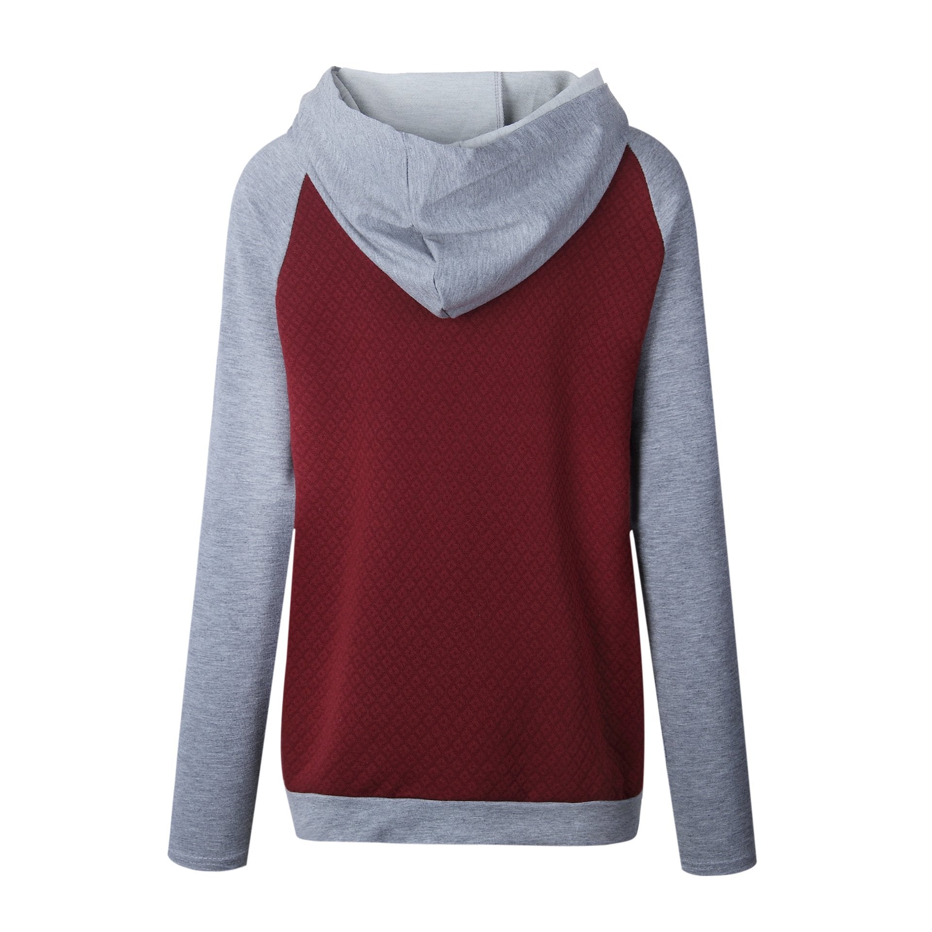 Patchwork Double Hooded Hoodie