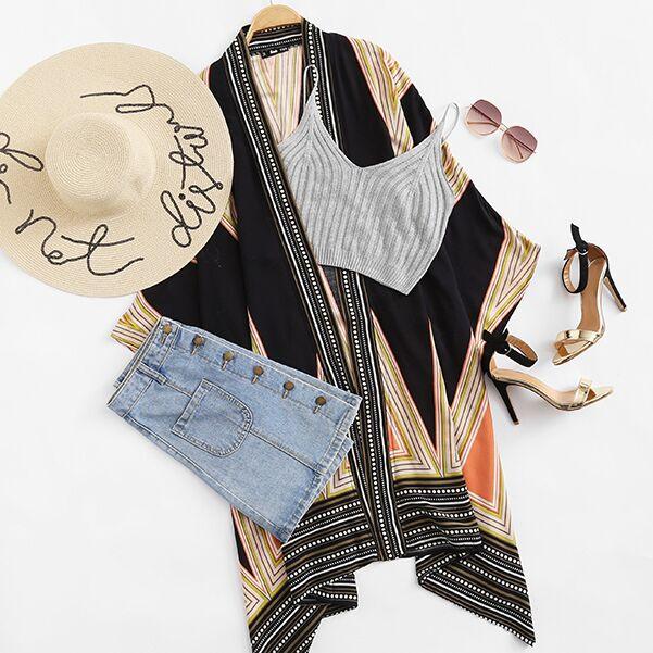 Boho Long Sleeve Kimono