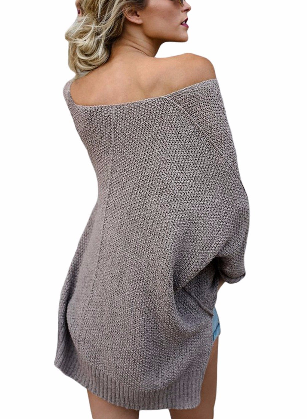 Loose High-Low Pullover Sweater