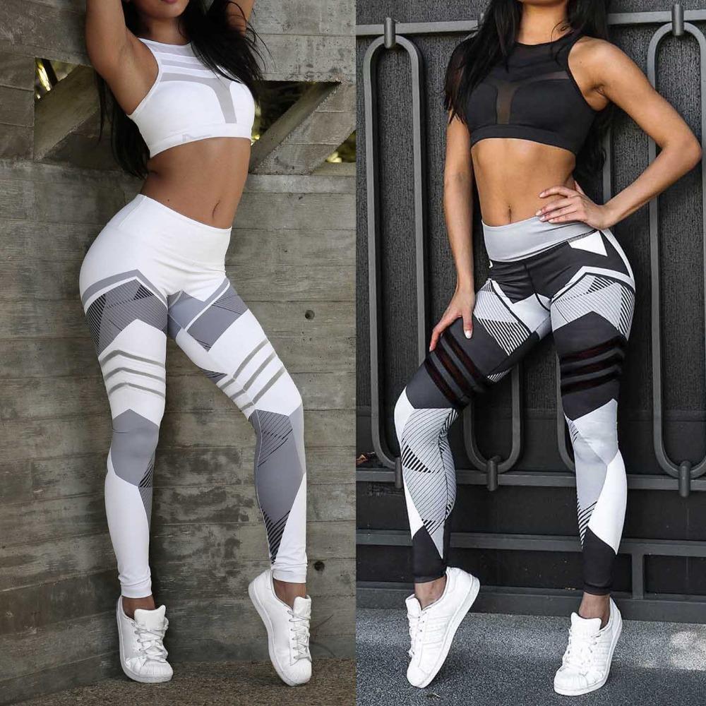 High Elastic Abstract Leggings