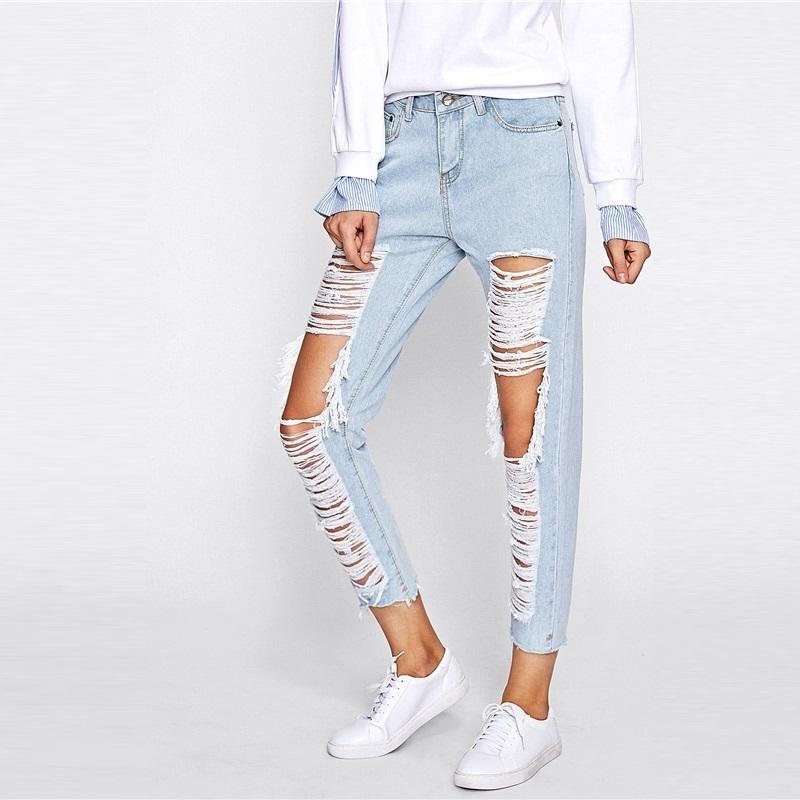 Extreme Distressing Jeans