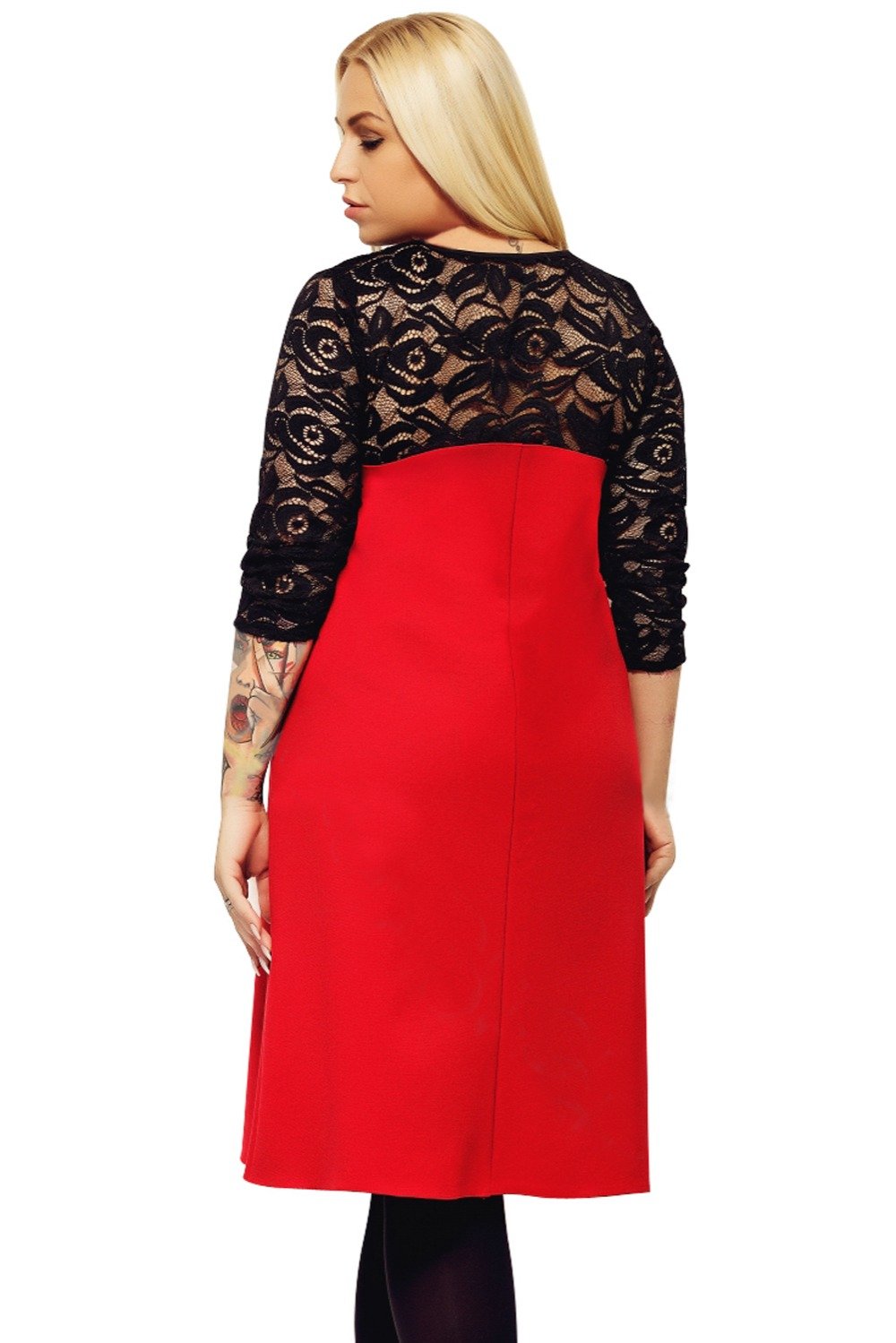 Top Lace Patchwork Tunic Dress