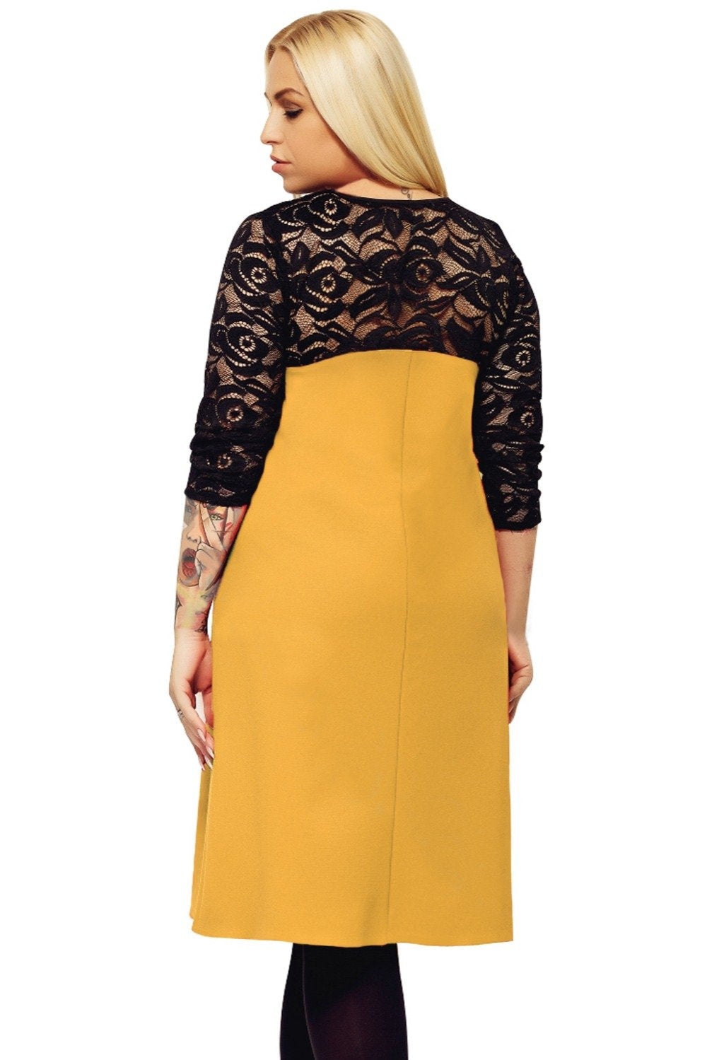 Top Lace Patchwork Tunic Dress