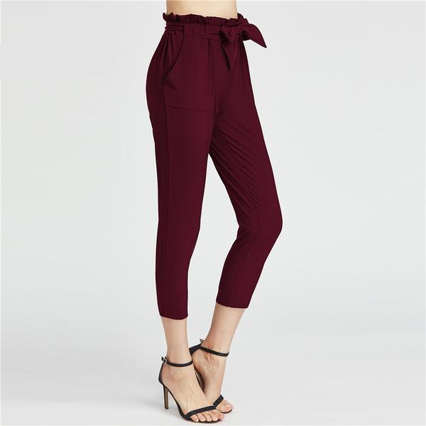 High Waist Elegant Capri Pants