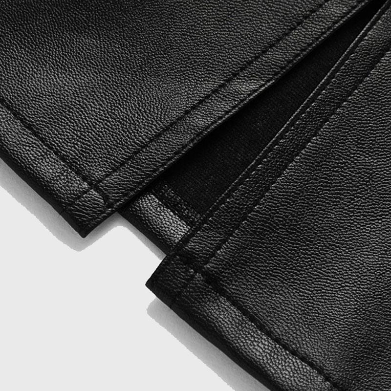 Plus Size Faux Leather Pencil Skirt