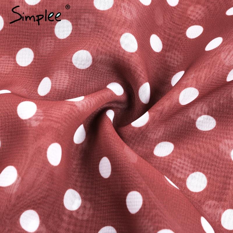 Ruffle Polka Dot Summer Dress