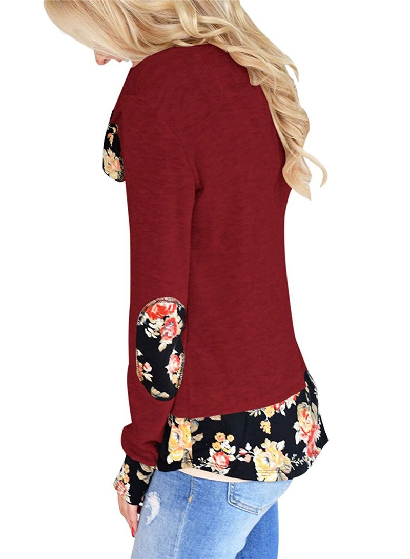 Patchwork Flower Floral Edge Long Sleeve