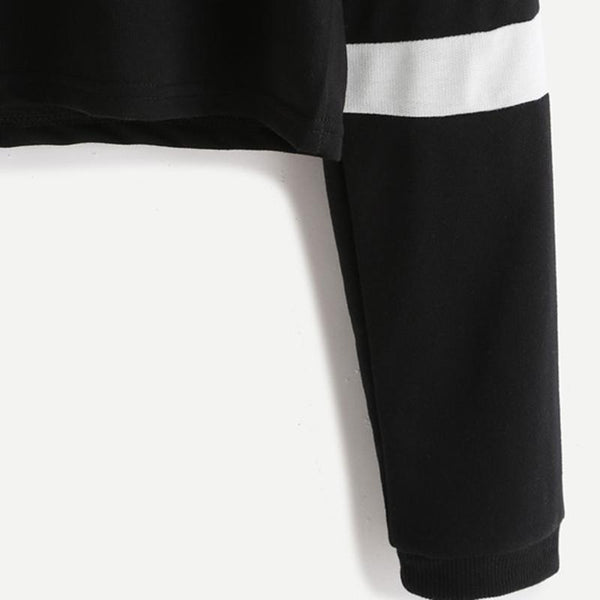 Crop Top Varsity Sweater