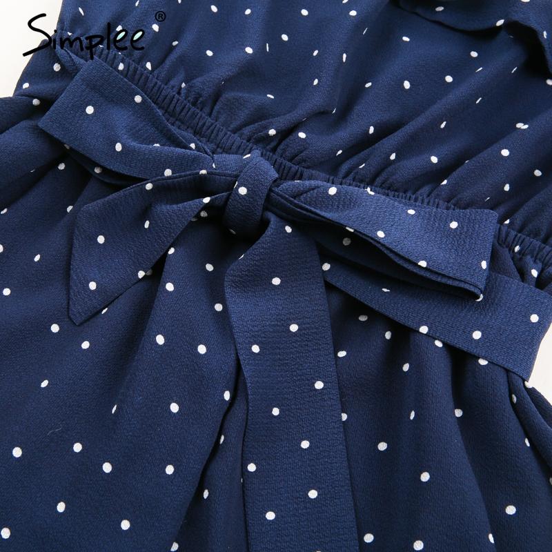 Off Shoulder Flare Sleeve Polka Dot Romper