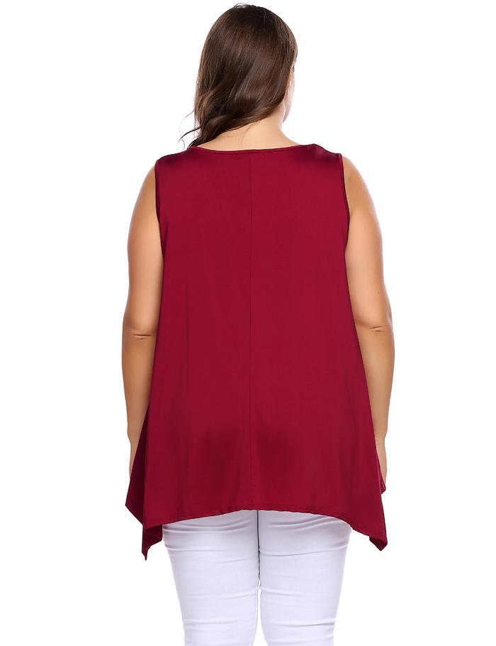 Solid Asymmetrical Tank Top