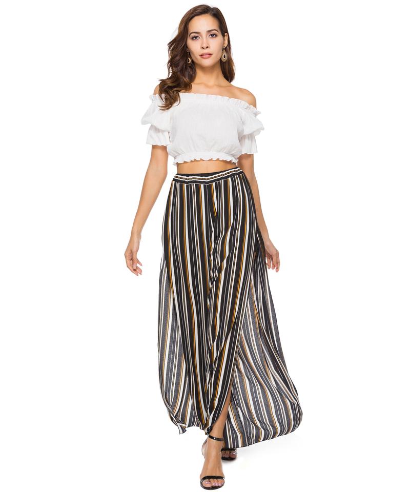 Boho Vintage Ethnic Wide Leg Pants