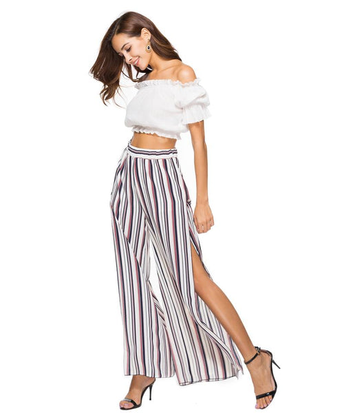 Boho Vintage Ethnic Wide Leg Pants