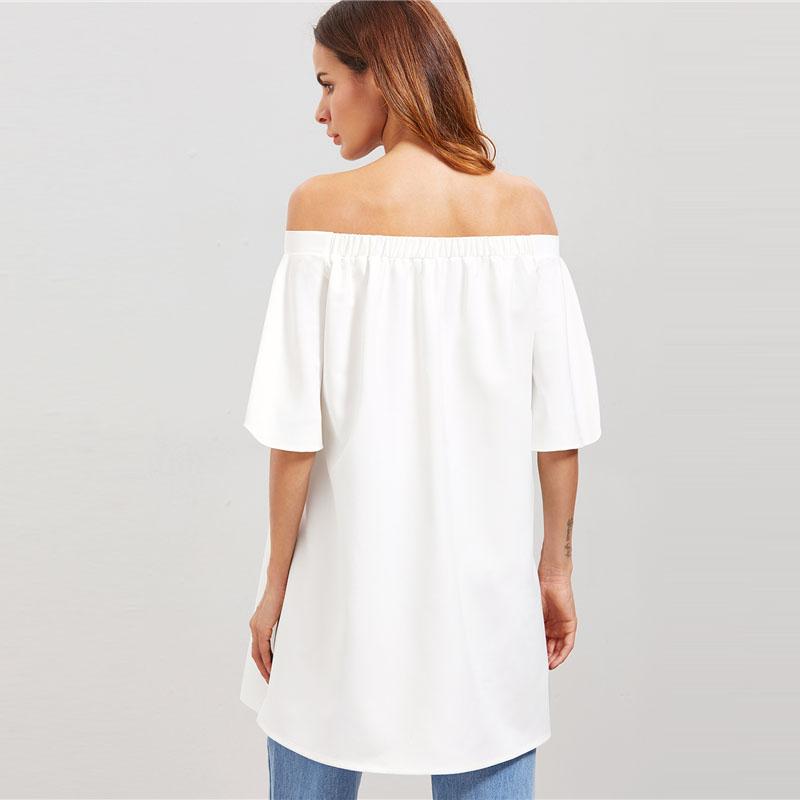 Rose Embroidered Split Floral Top