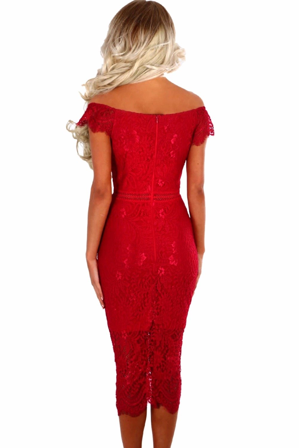 Sheath Lace Knee Length Dress