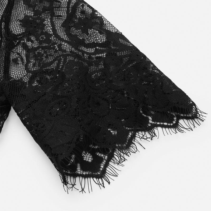 Sexy Black Lace Top Dress