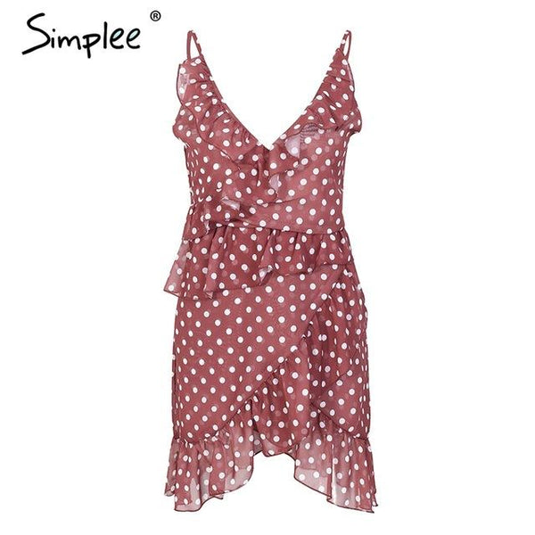 Ruffle Polka Dot Summer Dress