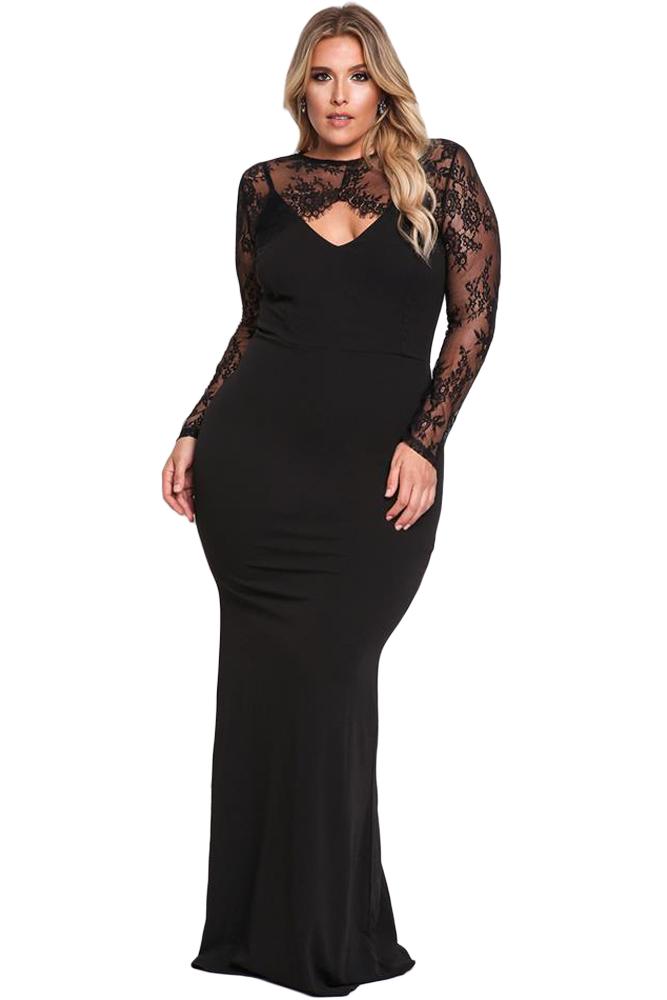Elegant Lace Maxi Dress
