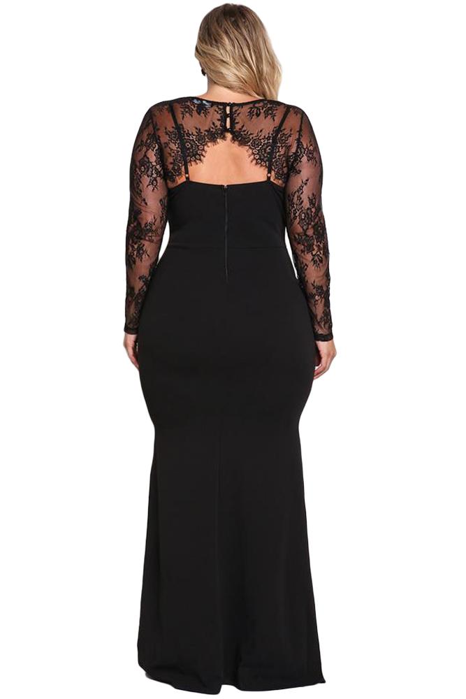 Elegant Lace Maxi Dress